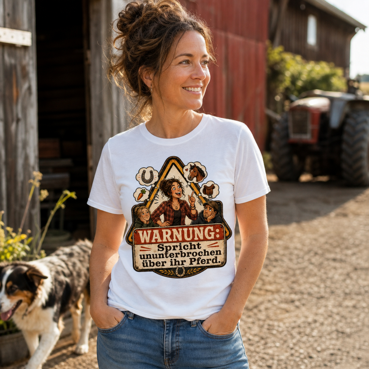 WARNUNG SPRICHT ÜBER IHR PFERD T-Shirt