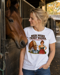 T-Shirt „Mein Pferd trinkt Wasser“ – Oktoberfest Pferde Edition