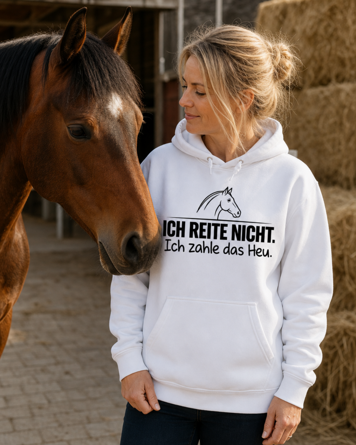 ICH ZAHLE DAS HEU Premium Hoodie