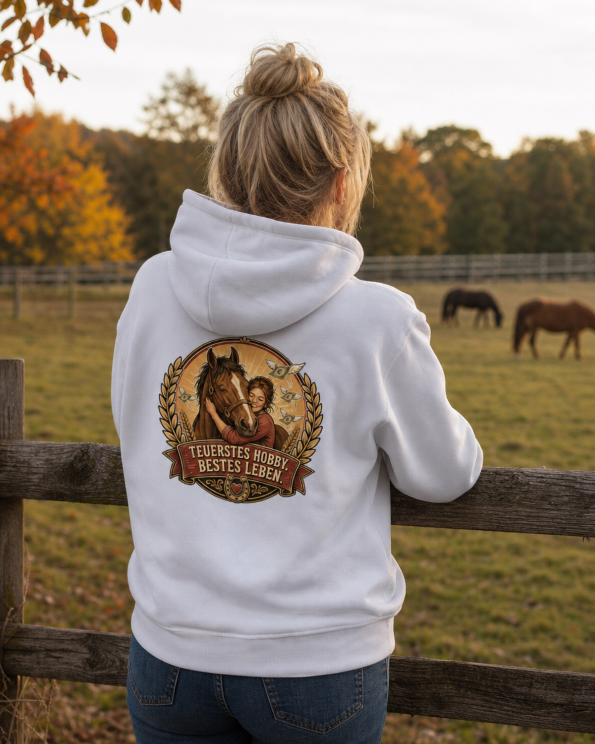 TEUERSTES HOBBY BESTES LEBEN Premium Hoodie