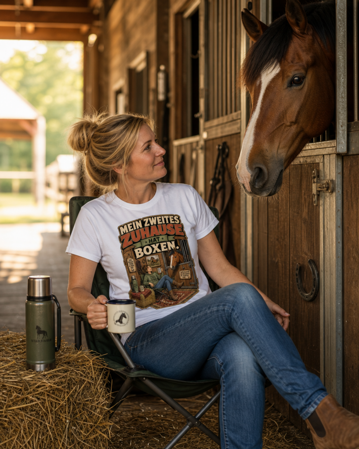 MEIN ZWEITES ZUHAUSE HAT BOXEN T-Shirt