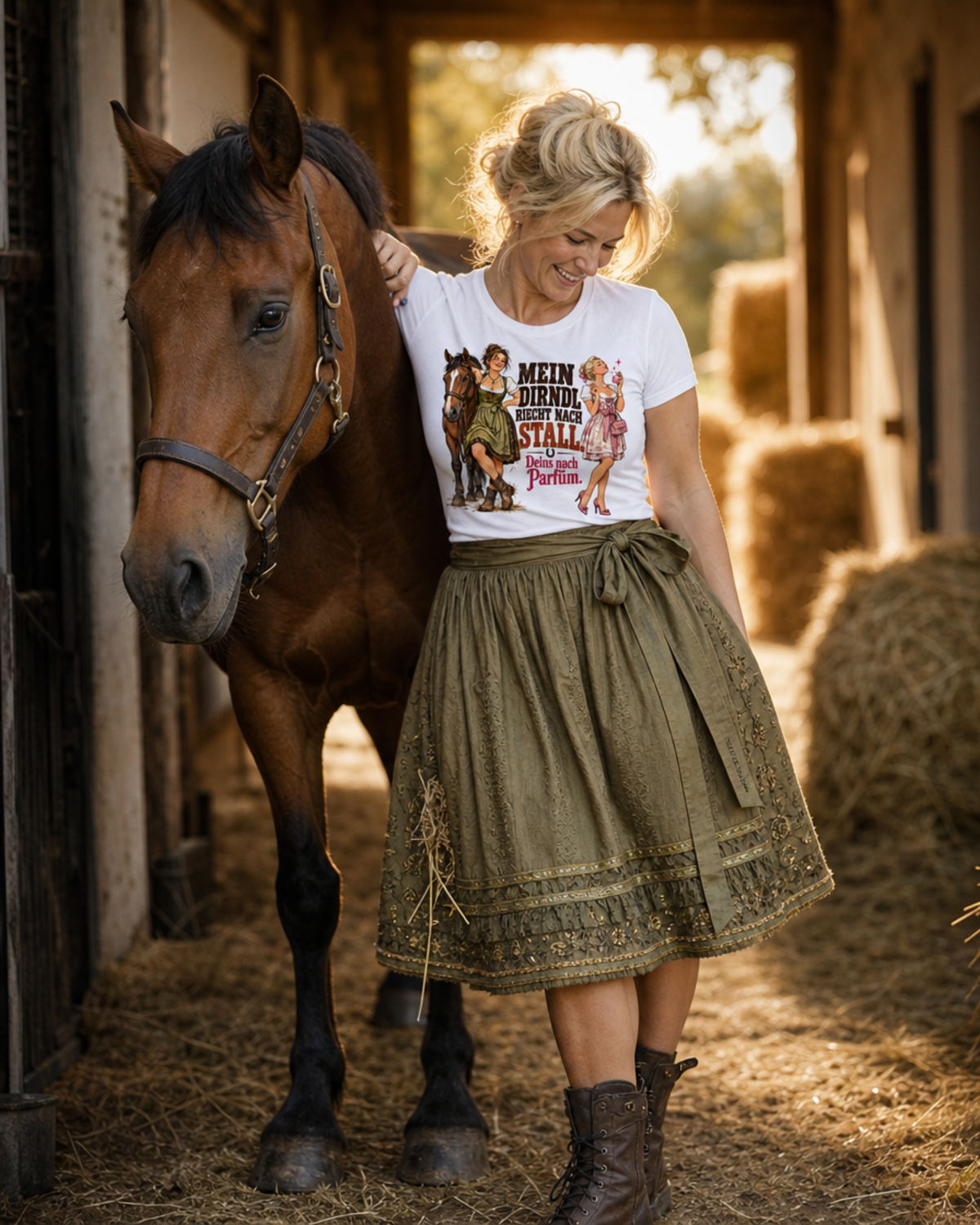 MEIN DIRNDL RIECHT NACH STALL T-Shirt